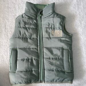 NBA Kids Light Gray Puffer Vest